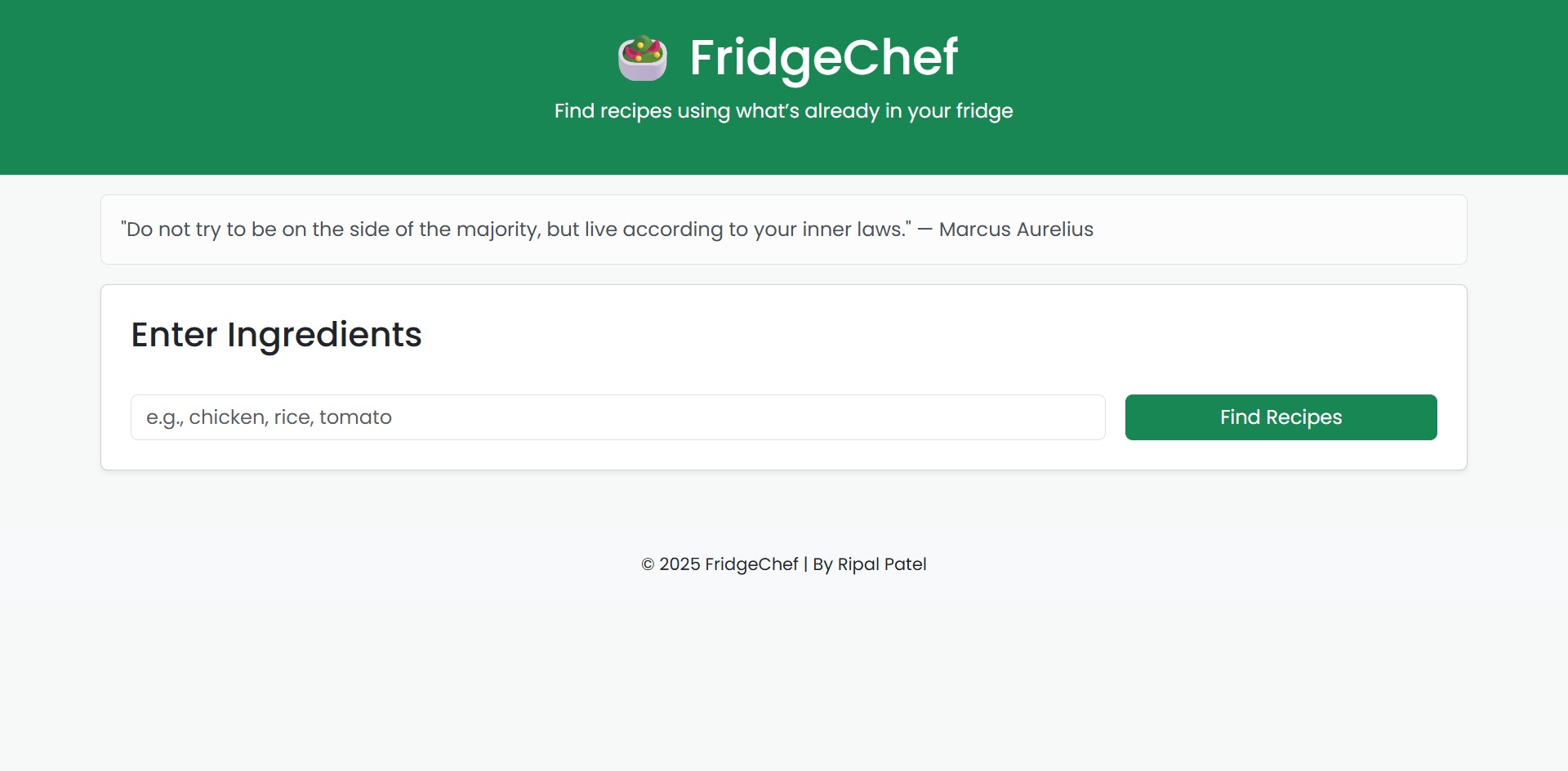FridgeChef screenshot